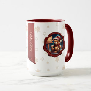 Christmas Teddy Signieren Personalisiertes Banner Tasse