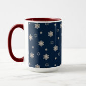 Christmas Teddy Sleigh Personalisiert Banner Blau Tasse (Links)
