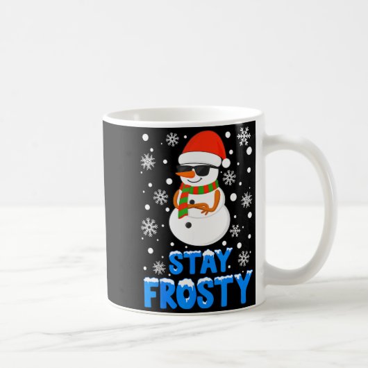 Christmas Tee Funny Frosty Xmas Cool Snowman Women Kaffeetasse (Rechts)
