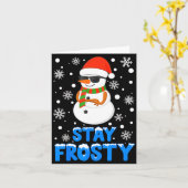 Christmas Tee Funny Frosty Xmas Cool Snowman Women Karte (Gelbe Blume)
