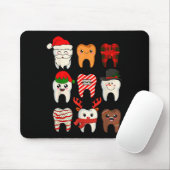 Christmas Teeth Dentist Xmas Reindeer Santa Squad Mousepad (Mit Mouse)