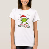 Christmas Tennis Ball Dabbing Funny T-Shirt (Vorderseite)
