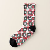 🎄Christmas 🎾tennis plaid  Socken (Links - Außen)