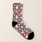 🎄Christmas 🎾tennis plaid  Socken (Links - Innen)