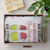 Christmas Tennis Sports Ball Individuelle Name Seidenpapier (Geschenk)