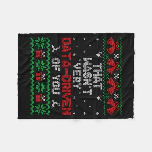 Christmas That Wasn't Very Data Drive Of You Xmas Fleecedecke (Vorderseite (Horizontal))