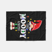 Christmas The Moody Gnome X-mas Matching Pjs Fleecedecke (Vorderseite (Horizontal))
