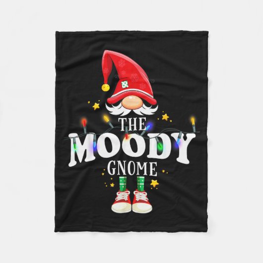 Christmas The Moody Gnome X-mas Matching Pjs Fleecedecke (Vorderseite)