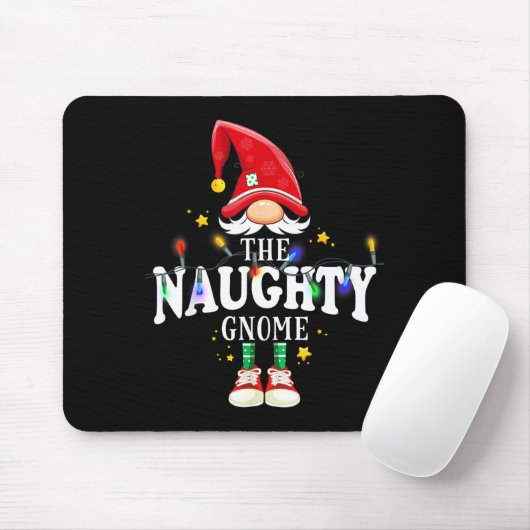 Christmas The Naughty Gnome X-mas Matching Pjs  Mousepad (Mit Mouse)