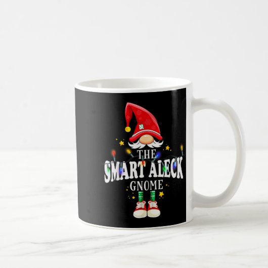 Christmas The Smart Aleck Gnome X-mas Matching Pjs Kaffeetasse (Rechts)