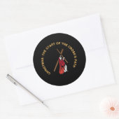 Christmas: The Start of the Cross's Path Runder Aufkleber (Umschlag)