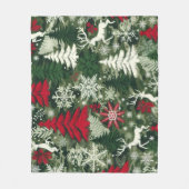 CHRISTMAS THEMA-FLEECE FLEECEDECKE (Vorderseite)