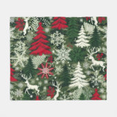 CHRISTMAS THEMA-FLEECE FLEECEDECKE (Vorderseite (Horizontal))