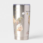 Christmas Theme Boganhues print Thermobecher (Vorderseite)