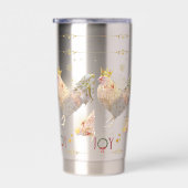 Christmas Theme Boganhues print Thermobecher (Rechts)