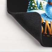 Christmas Theme Let It Snow Cute Snowman T Shirt Mousepad (Ecke)