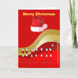 Christmas Theme Netball Feiertagskarte