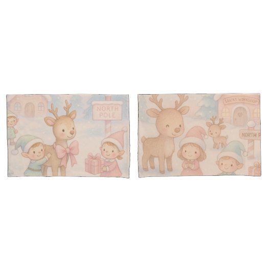 Christmas Theme pillowcases - Children's Rooms Kissenbezug (Vorderseite-Set)