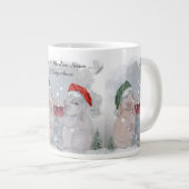 Christmas Theme Pipa & Marlow print Jumbo-Tasse (Vorderseite Rechts)