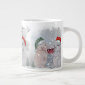 Christmas Theme Pipa & Marlow print Jumbo-Tasse (Rechts)