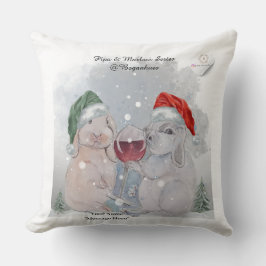 Christmas Theme Pipa & Marlow print Kissen