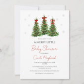 Christmas Themed Baby Shower Invitation Einladung (Vorderseite)