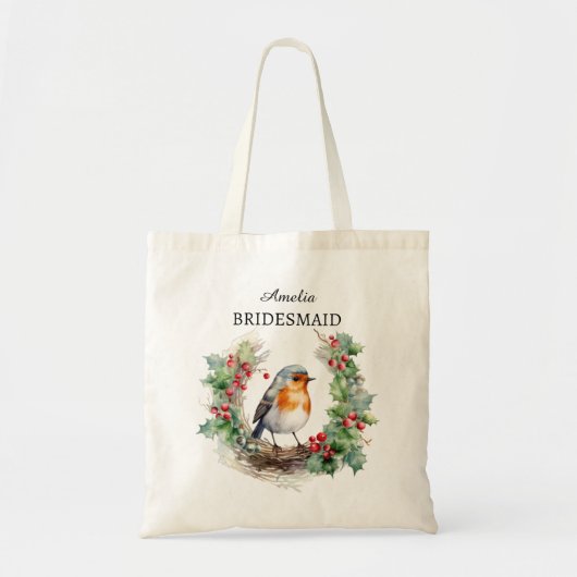 Christmas Themed Bridesmaid Tragetasche (Vorne)