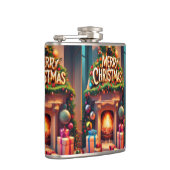 Christmas Themed Hip Flask – Merry Christmas Firep Flachmann (Rechts)