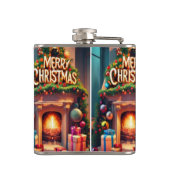 Christmas Themed Hip Flask – Merry Christmas Firep Flachmann (Rückseite)
