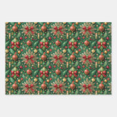Christmas-themed three festive patterns geschenkpapier set (Vorderseite 2)