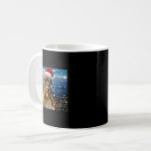 Christmas Thinking Monkey Meme Brainrot Xmas Gift  Kaffeetasse (Vorderseite Links)