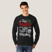 Christmas This Santa Can Be Bribed With Cigars Whi T-Shirt (Vorne ganz)