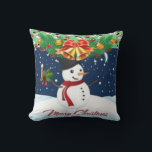 Christmas Throw Pillow Snowman Kissen<br><div class="desc">Weihnachtsbaum Kissen Für jeden ist etwas dabei, das speziell für Sie personalisiert ist, um die Schönheit Ihrer Zuhause oder Ihrer Lieben zu verbessern. Dieses einzigartige Weihnachtskreisschmuck wird Ihre Freunde und Familie beeindrucken. In dieser einmaligen Weihnachtsfeier genießen die Menschen ihre Lieblings-Schokolade oder ihren Kaffee. Während Sie bereits hier sind, können Sie...</div>