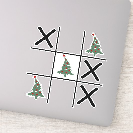 Christmas Tic Tac Toe Aufkleber (Detail)
