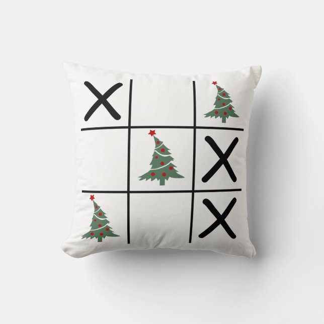 Christmas Tic Tac Toe Kissen (Vorderseite)