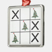 Christmas Tic Tac Toe Ornament Aus Metall (Links)