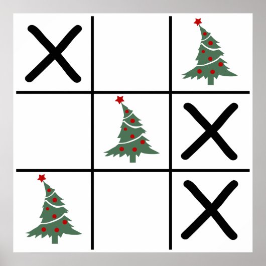 Christmas Tic Tac Toe Poster (Vorne)