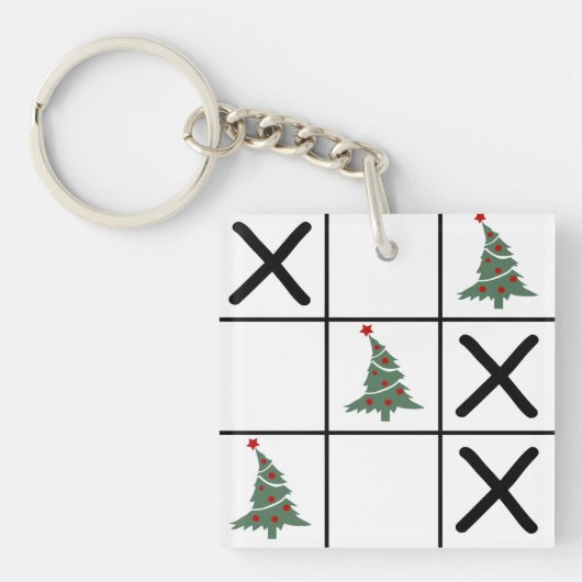 Christmas Tic Tac Toe Schlüsselanhänger (Vorderseite)