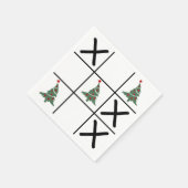 Christmas Tic Tac Toe Serviette (Ecke)