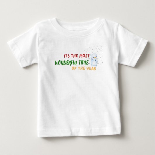 christmas time design baby t-shirt (Vorderseite)