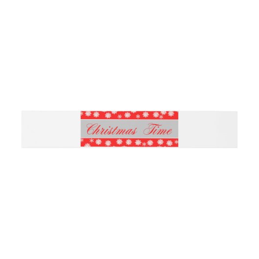 Christmas Time Einladungsbanderole (Flach)