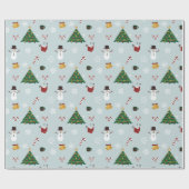 Christmas Time Wrapping Paper Geschenkpapier (Flach)