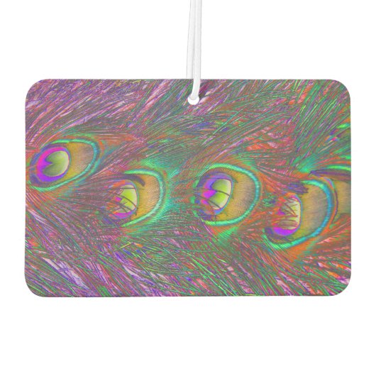 Christmas Tinsel Peacock Feathers Autolufterfrischer (Rückseite)