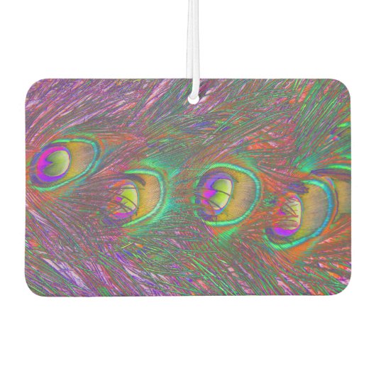 Christmas Tinsel Peacock Feathers Autolufterfrischer (Vorderseite)