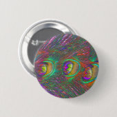 Christmas Tinsel Peacock Feathers Button (Vorne & Hinten)