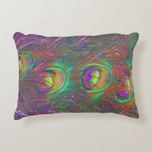 Christmas Tinsel Peacock Feathers Dekokissen