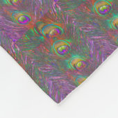 Christmas Tinsel Peacock Feathers Fleecedecke (Ecke)