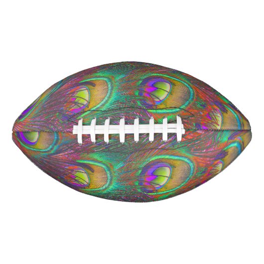 Christmas Tinsel Peacock Feathers Football (Vorderseite)