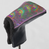 Christmas Tinsel Peacock Feathers Golf Headcover (3/4 Vorderseite)