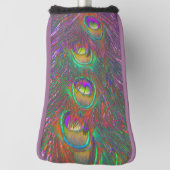 Christmas Tinsel Peacock Feathers Golf Headcover (Rotieren 90)